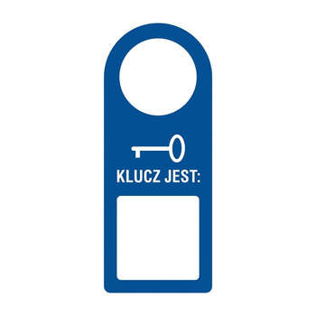 Zawieszka - Klucz jest na płycie PCV (TC012)