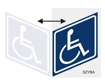 Znak inwalida (do naklejania na szybę od wewnątrz) (820-03) 