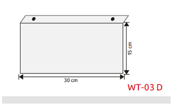 Wysięgnik do znaków płaski z tworzywa (150x300) (WT-03D)
