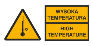 Znak wysoka temperatura high temperature (320)