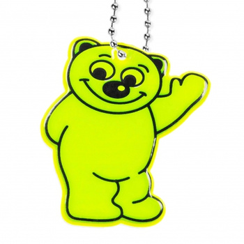 Zawieszka odblaskowa Miś, brelok