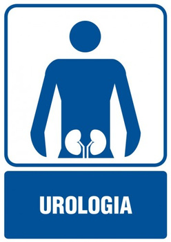 Znak Urologia na płycie PCV (RF020)