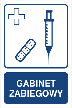 Znak gabinet zabiegowy (823-133)