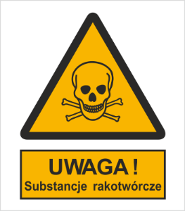 Znak uwaga substancje rakotwórcze (302-01)