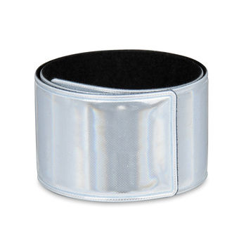 Opaska odblaskowa samozaciskowa Srebrna certyfikowana 