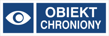 Znak obiekt chroniony na płycie PCV (823-27)