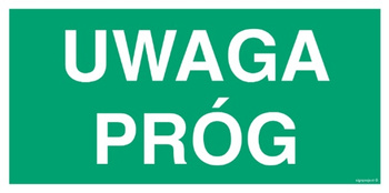Znak uwaga próg (AC021) Signproject