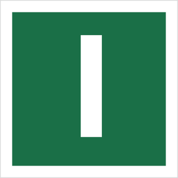 Znak stacja ewakuacyjna I (120-31) Techem