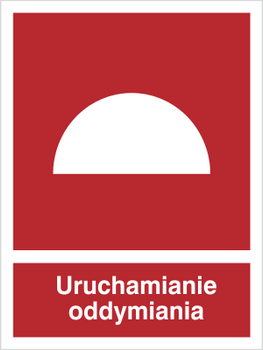 Znak uruchamianie oddymiania na Folii Samoprzylepnej (227-02)