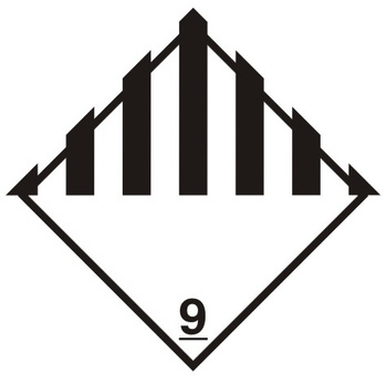 Nalepka różne materiały i przedmioty niebezpieczne