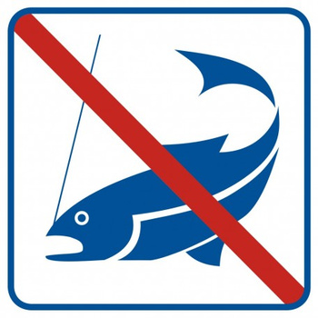 Znak Zakaz łowienia ryb (RA511)