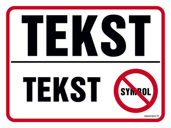 Znak na zamówienie Wzór S-223 na folii samoprzylepnej