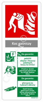 Instrukcja Koc gaśniczy (F145)