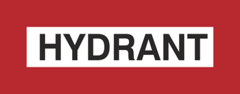 Znak hydrant na płycie PCV (231-14)